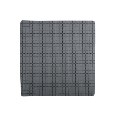 MSV  Tapis Fond de douche antid&eacute;rapant Caoutchouc QUADRO 54x54cm Gris