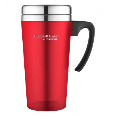 THERMOS Mug isotherme ThermoCaf&eacute; by  soft touch rouge - 42cl - 42.0000