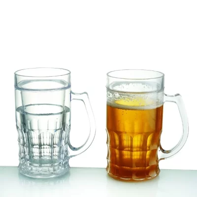 TOTALCADEAU Mug rafraichissant pour bi&egrave;re 400 ml shooter insolite recipient fete