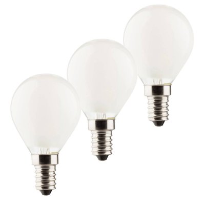 MULLER LICHT M&uuml;ller-Licht Ampoule goutte LED E14 3W 2700K lot de 3 470lm mat