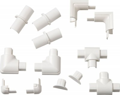 D LINE Multi-pack d'accessoires pour goulotte D-Line blanche 16 x 8 mm