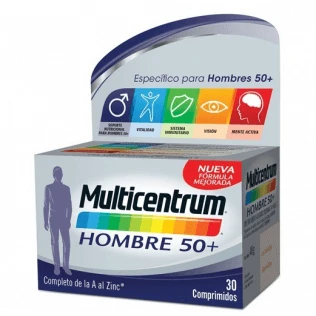 MULTICENTRUM  Homme 50+ 30 Comprim&eacute;s