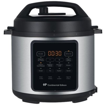 CONTINENTAL EDISON Multicuiseur &eacute;lectrique  CEMCSP10006L 6 L 1000 W Noir/Inox