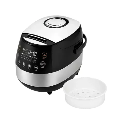 AVIZAR Multicuiseur Electrique et Cuiseur &agrave; Riz Tactile 10 Programmes 5L 900W Noir