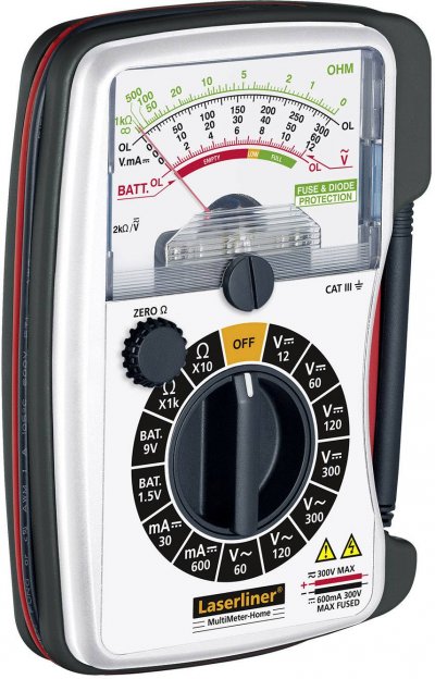 LASERLINER Multim&egrave;tre analogique MultiMeter-Home - 083.030A - 