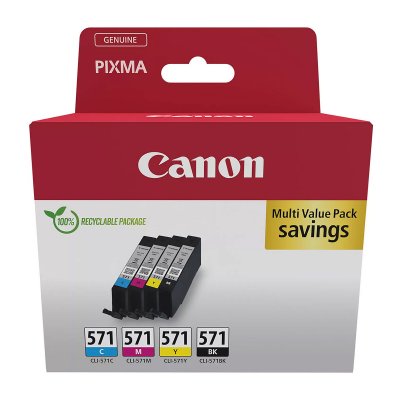 CANON Multipack de cartouches d'encre  CLI-571 BK/C/M/Y