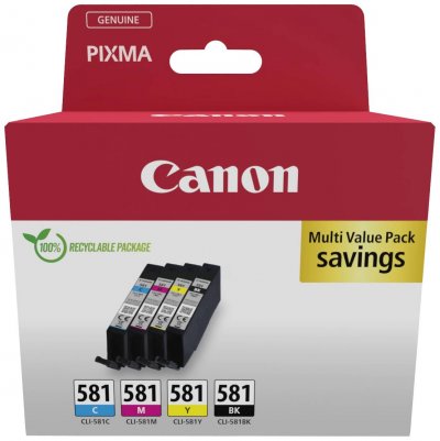 CANON Multipack de cartouches d'encre  CLI-581 BK/C/M/Y