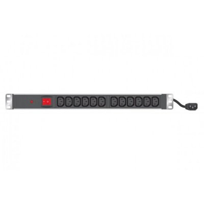 GENERIQUE Multiprise 19 12 prises C13 / cordon C14 avec interrupteur+ protection