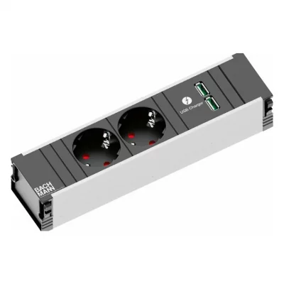 BACHMANN Multiprise 2xCEE7/3 1xUSB Charger 0,2m GST18