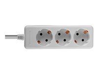 LINDY Multiprise 3 prises 1.50m (blanc) 4002888731003