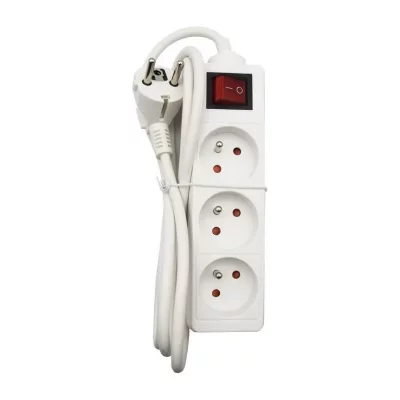 GAO Multiprise avec interrupteur 3 prises  DG-FB03KA blanc