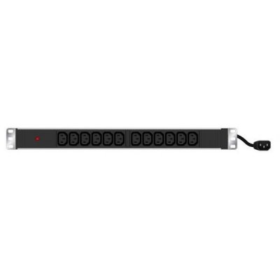 GENERIQUE Multiprise rackable 19'' 12 prises C13 / cordon C14 avec voyant