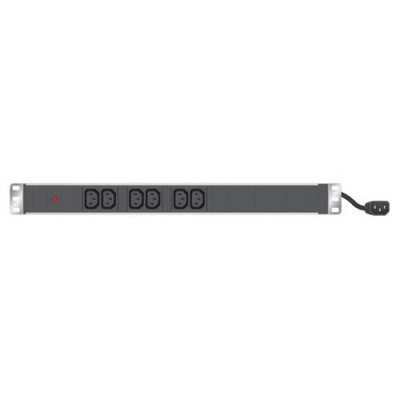 CUC Multiprise rackable 19'' 6 prises C13 / cordon C14 avec voyant