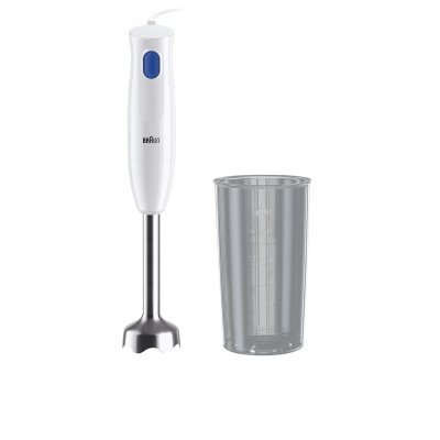 BRAUN Multiquick 1 MQ10.001M WH - Mixeur &agrave; main - 450 Watt - blanc/bleu