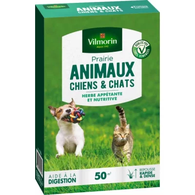 VILMORIN Multitanks - Gazon prairie Chiens et chats 500 gr 