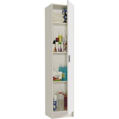 MULTIUSOS armoire rangement 1 porte blanc