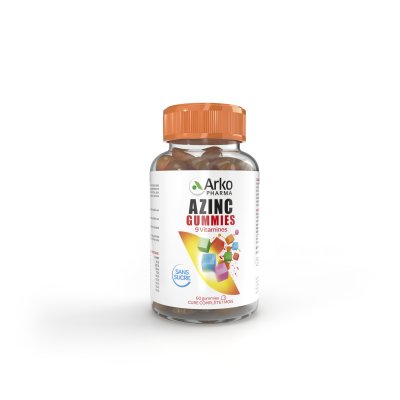 ARKOPHARMA Multivitamines 60 gummies sans sucres Azinc 