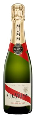 G.H.MUMM Mumm Champagne Cordon Rouge, Brut, non-mill&eacute;sim&eacute;, 37,5 cl