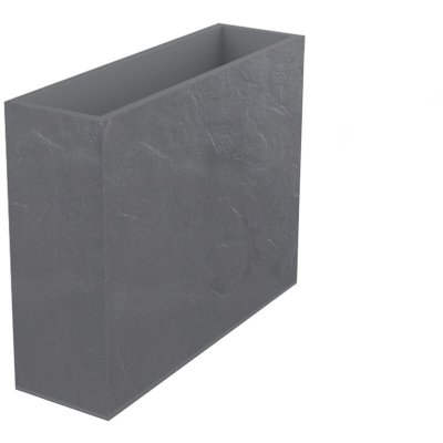 EDA Muret XL plastique  Durdica gris galet 99 5 x 29 5 x h.78 5 cm