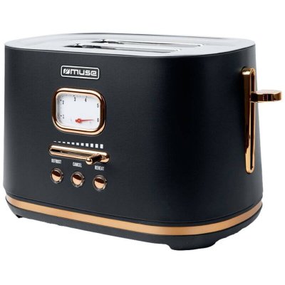 MUSE  - grille-pains 2 fentes 1000w noir ms-130bc -