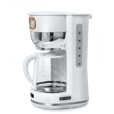 MUSE  Ms-220 W Drip Coffee Maker 10 Cups Argent&eacute;