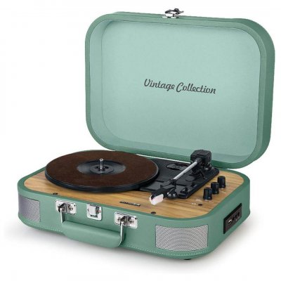 MUSE  MT-201WG BT USB Vert Tourne-Disque st&eacute;r&eacute;o/USB/Bluetooth