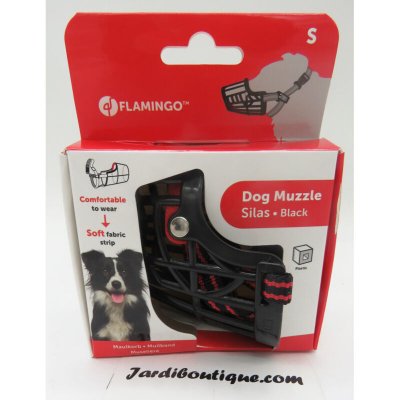 FLAMINGO Museli&egrave;re silas s noir. 26 cm 31-41 cm. pour chien. 