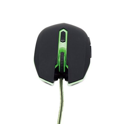 GEMBIRD MUSG-001-G - Souris - droitiers et gauchers - optique - 6 boutons - filaire - USB - vert