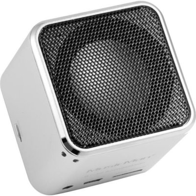 MUSICMAN  BT-X2 Mini Enceinte Bluetooth avec transmission audio sans fil Argent