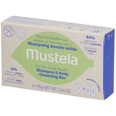 MUSTELA  Eco shampooing douche solide 75g