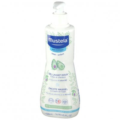 MUSTELA  Gel Lavant Doux Corps et Cheveux &agrave; l Avocat Vegan 500ml 