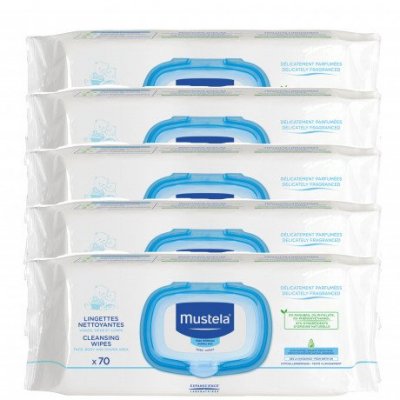 MUSTELA  Lingettes Dermo-Apaisantes Parfum&eacute;es 70 Li