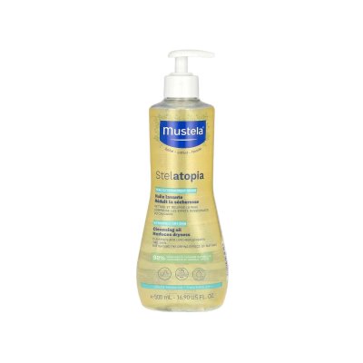 MUSTELA  "Peau &agrave; tendance atopique" Stelatopia Huile lavante flacon 500ml