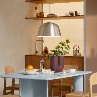 MUUTO  - Ambit Lampe suspendue, &Oslash; 25 cm, brushed aluminium