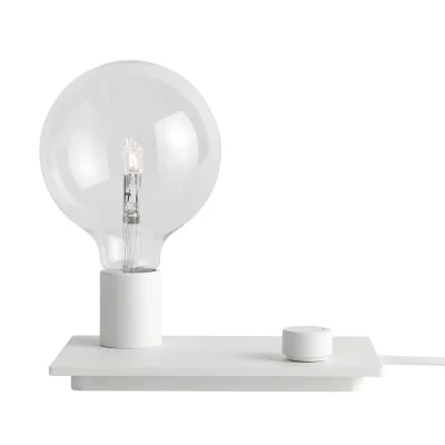 MUUTO  - Lampe de table de contr&ocirc;le LED, blanche