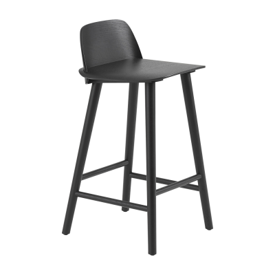 Muuto - Nerd tabouret de bar h 65 cm, noir