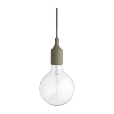 MUUTO  Suspension E 27 LED - vert olive