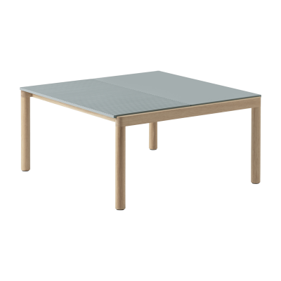 Muuto Table basse Couple  80 x 84 - pale blue - plain/wavy