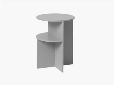 Muuto Table d'appoint Halves - gris clair