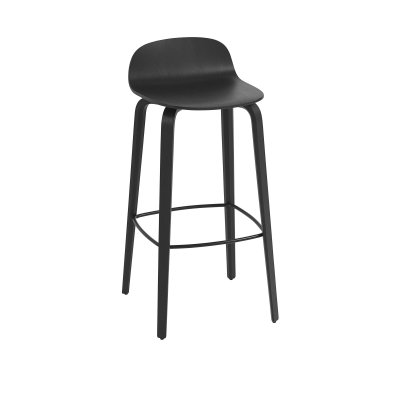 Muuto - Visu Tabouret de bar H 89 cm, ch&ecirc;ne noir