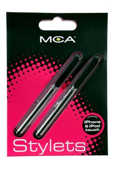 MUVIT  Capacitive Screen Pointers 2 Units Argent&eacute;