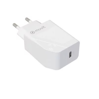 MUVIT  For Change Usb-c Pd 20w+usb-c Lighting 2.4a 1m Charger Blanc