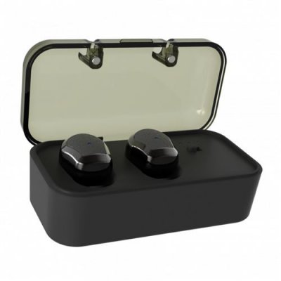 AMAHOUSSE Muvit M3i Kit Pieton Stereo Sans Fil Avec Boitier De Recharge Noir 