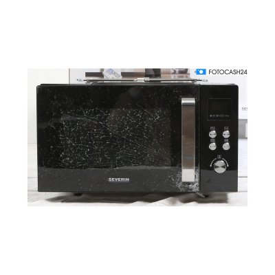 SEVERIN Mw 7763 25 litres 1000 watts acier inoxydable noir 