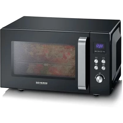 SEVERIN Mw 7763 25 litres 1000 watts acier inoxydable noir 