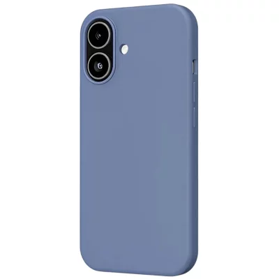 MW  Coque pour iPhone 17 MagSafe en Silicone Antichocs Ol&eacute;ophobe Bleu