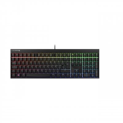 CHERRY MX 2.0S - Clavier - backlit - USB - AZERTY - Fran&ccedil;ais - commutateur :  MX Red - noir