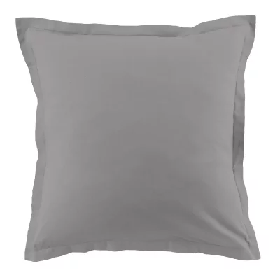HOUSSE DE REVE My Home Collection 2 Taies d'oreiller 100% Coton anthracite 63x63 cm