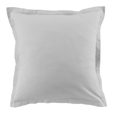 HOUSSE DE REVE My Home Collection 2 Taies d'oreiller 100% Coton gris clair 63x63 cm