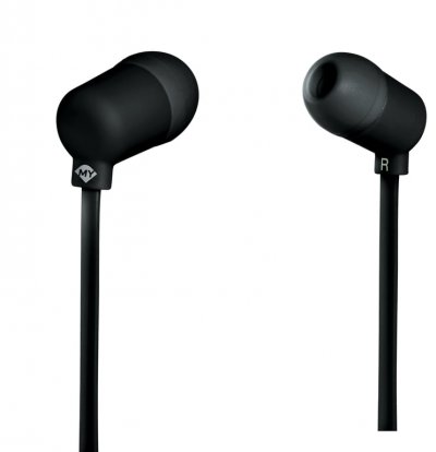 MELICONI MySound Speak FLUO - Ecouteurs avec micro - intra-auriculaire - filaire - jack 3,5mm - noir